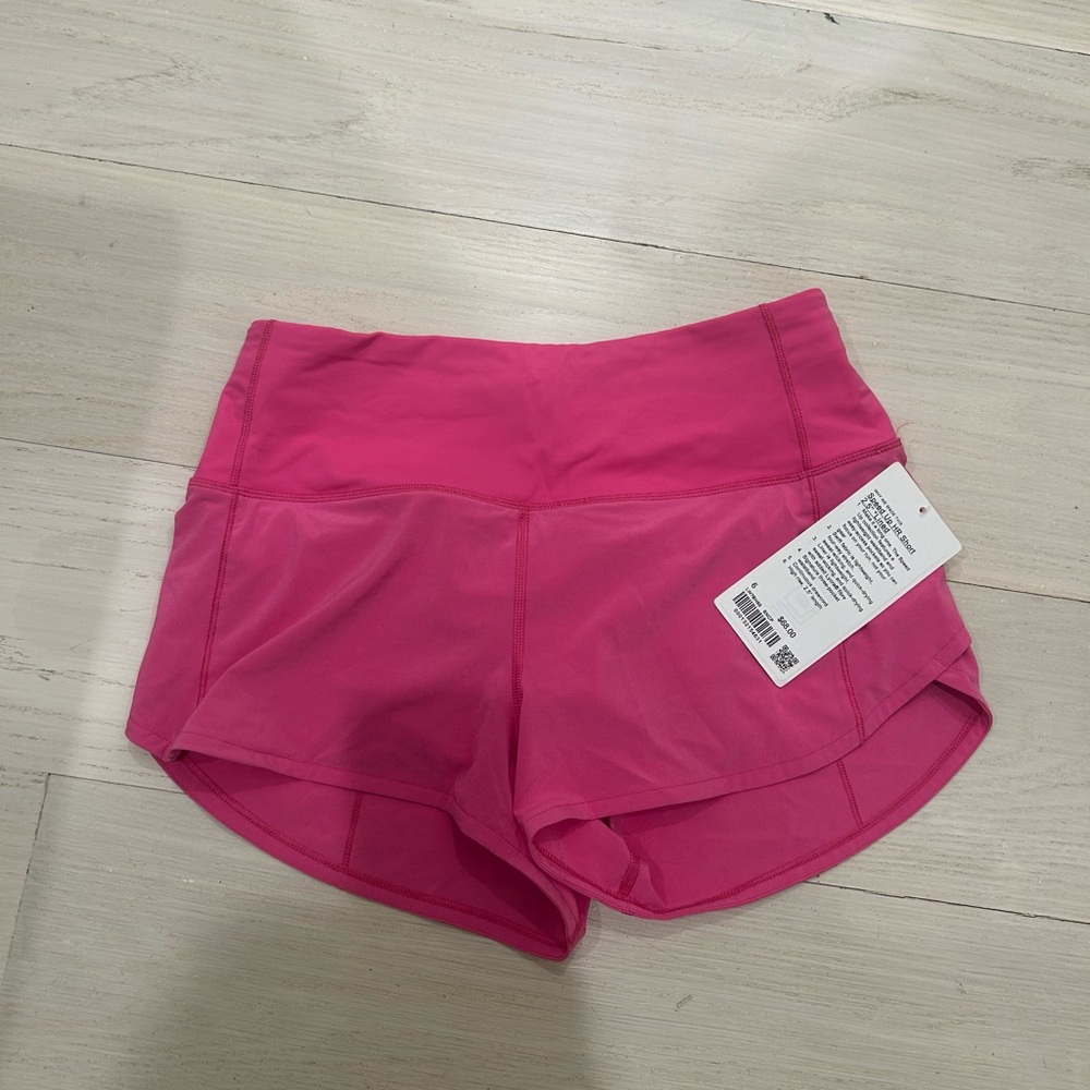 Lululemon Athletica Hot Pink Athletic Shorts